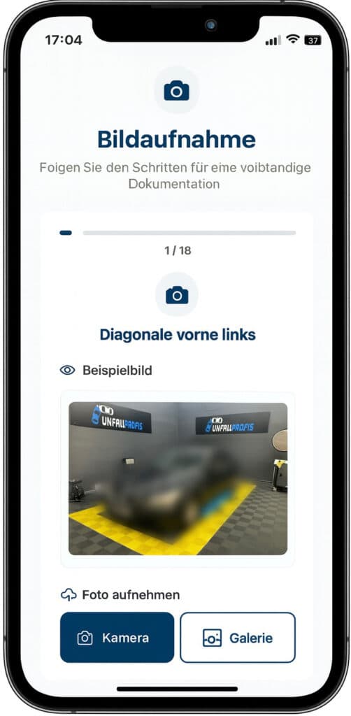 Unfallprofis App — Bildaufnahme